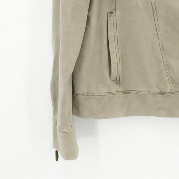 Marrakech Jacket Womens XL Taupe Moto Utility Style Full Zip Stretch Pockets New - Picture 7 of 16